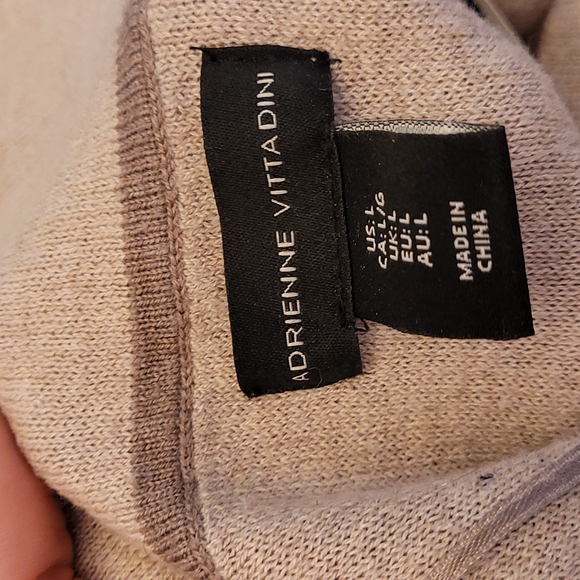 NWOT ADRIENNE VITTADINI oatmeal dress - Picture 6 of 7